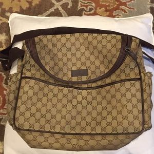 Gucci diaper bag.